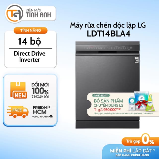 Máy Rửa Chén Độc Lập LG LDT14BLA4 - Ảnh 9