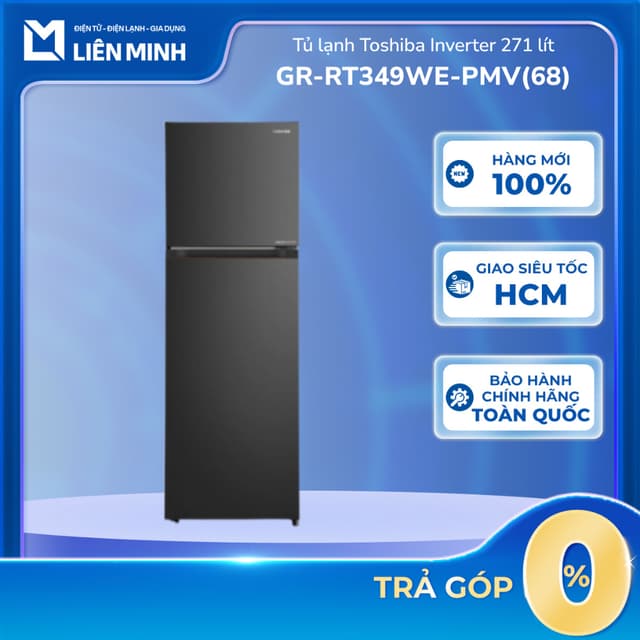 GR-RT349WE-PMV(68) 271 lít Tủ Lạnh Toshiba Inverter [SHIP 0Đ HCM] - Ảnh 3