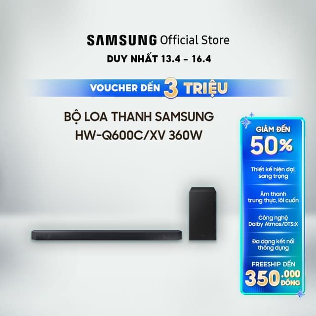 Bộ loa thanh Samsung HW-Q600C/XV 360W - Ảnh 8
