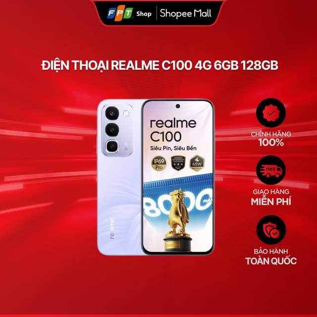 [Chỉ GH tận nơi] Điện thoại Realme C100 4G 6GB 128GB - Ảnh 10