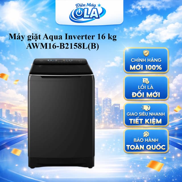 (TOÀN QUỐC) - AWM16-B2158L(B) - Máy giặt Aqua Inverter 16 kg AWM16-B2158L(B) - Ảnh 11