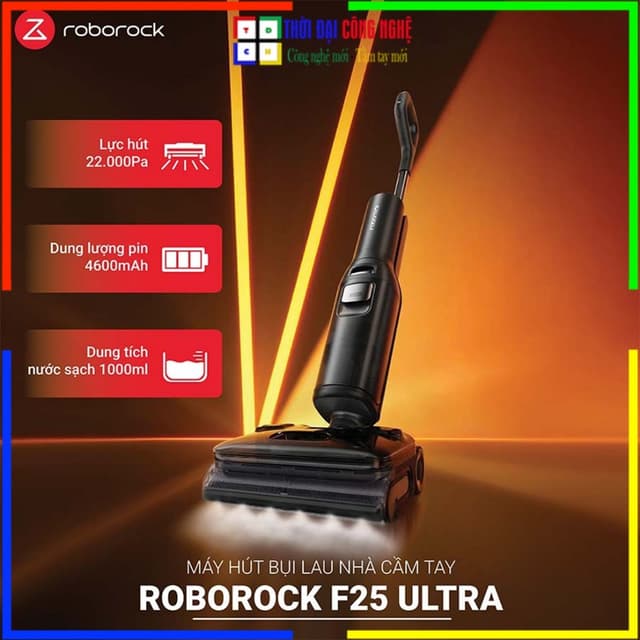 Máy hút bụi lau nhà Roborock F25 Ultra lực hút 22.000Pa. Bảo hành 24 tháng, 1 đổi 1 15 ngày. - Ảnh 6