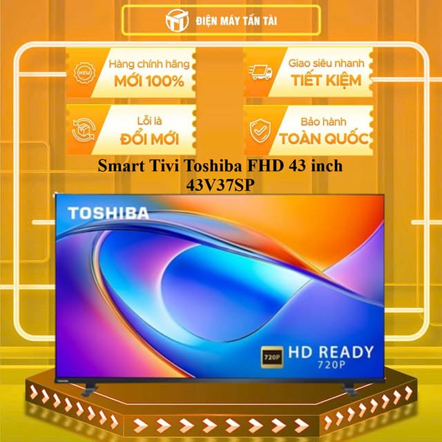 ( TOÀN QUỐC ) 43V37SP - Smart Tivi Toshiba FHD 43 inch  43V37SP - CHÍNH HÃNG - Ảnh 1