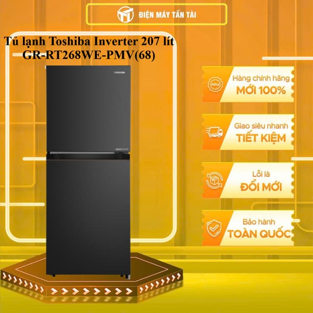 GR-RT268WE-PMV(68) - Tủ lạnh Toshiba Inverter 207 lít GR-RT268WE-PMV(68) - GIAO TOÀN QUỐC - Ảnh 2