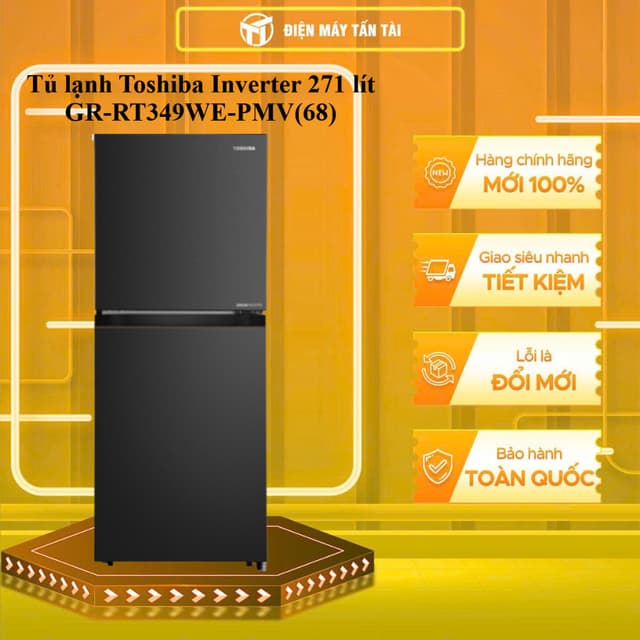 GR-RT349WE-PMV(68) - Tủ lạnh Toshiba Inverter 271 lít GR-RT349WE-PMV(68) - GIAO TOÀN QUỐC - Ảnh 4