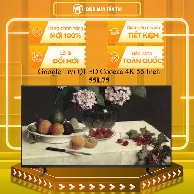 55L75 - Google Tivi QLED Coocaa 4K 55 Inch 55L75 - [ MIỄN PHÍ GIAO HCM ] - Ảnh 3