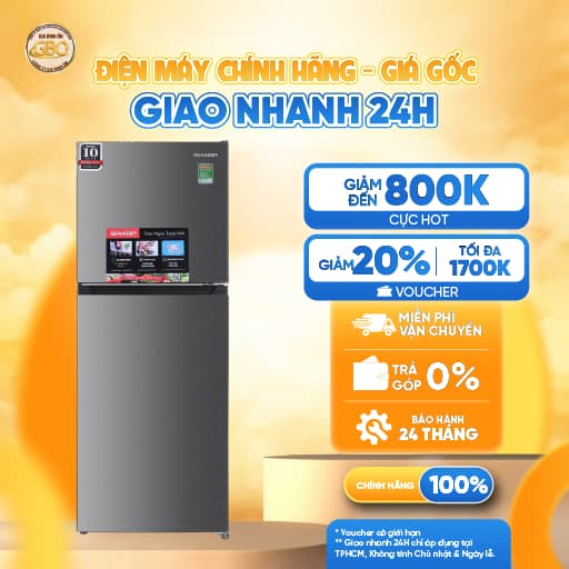 SJ-X215V-SL - Tủ Lạnh Sharp Inverter 197 lít - Ảnh 12