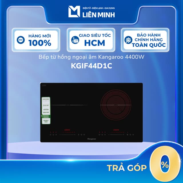 KGIF44D1C Bếp Từ Hồng Ngoại Âm Kangaroo 4400W [Giao Giao Quốc] - Ảnh 4