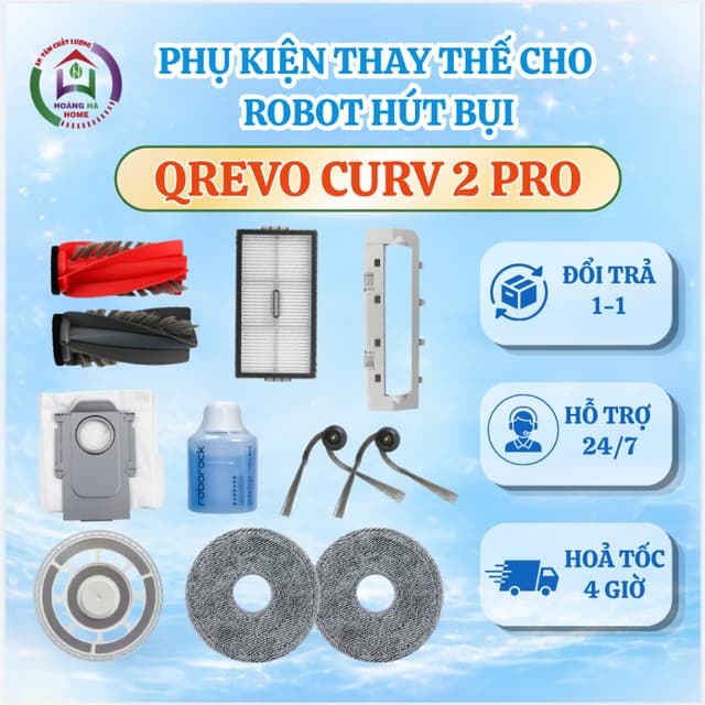 Phụ kiện robot hút bụi tương thích Roborock Qrevo Curv 2 Pro - Roborock Qrevo Curv 2Pro - Phụ kiện robot hút bụi lau nhà - Ảnh 8