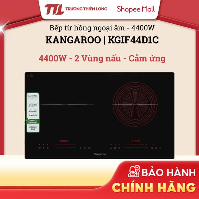 KGIF44D1C - Bếp Từ Hồng Ngoại Âm Kangaroo KGIF44D1C 4400W [TOÀN QUỐC] - Ảnh 5