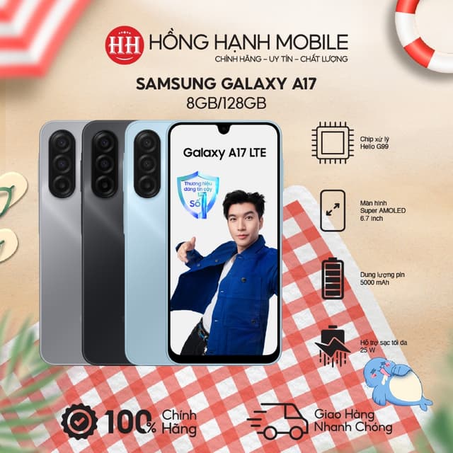 Điện Thoại Samsung Galaxy A17 8GB/128GB - Hàng Chính Hãng - Ảnh 7