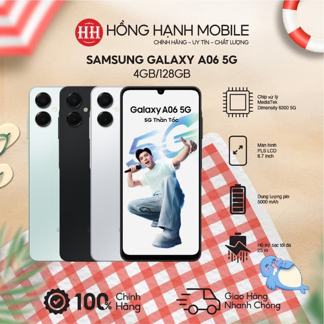 Điện Thoại Samsung Galaxy A06 5G 4GB/128GB - Hàng Chính Hãng - Ảnh 9