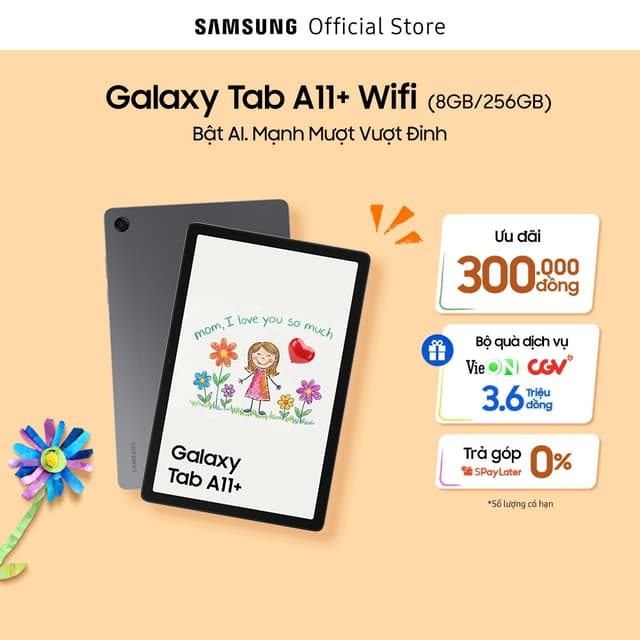 Máy Tính Bảng Samsung Galaxy Tab A11+ Wifi 8GB/256GB - Ảnh 9