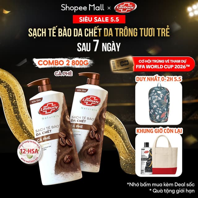 Combo 2 Sữa tắm Lifebuoy Cà Phê 800g Chăm Sóc Chuyên Sâu - Ảnh 12