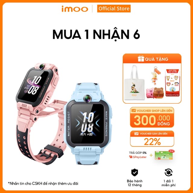 Đồng Hồ Thông Minh Trẻ Em Lắp Sim imoo Z7 Gọi Điện Thoại/ Camera Kép/Video call HD/Định Vị GPS/4G Smartwatch/Kháng Nước - Ảnh 2