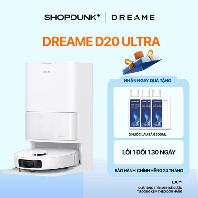 Robot Hút Bụi Lau Nhà Thông Minh Dreame D20 Ultra Chính Hãng | Bảo Hành 24 Tháng - Ảnh 6