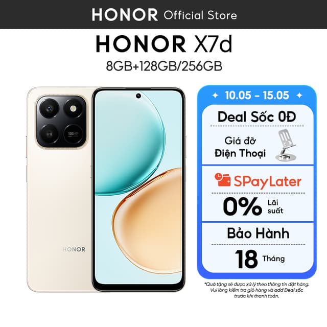 Điện Thoại HONOR X7d 8GB+128/256GB | Pin 6500mAh | Camera 108MP | Bảo hành 18 Tháng - Ảnh 8