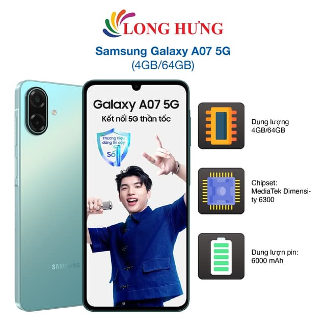Điện thoại Samsung Galaxy A07 5G (4GB/64GB) - Hàng chính hãng - Ảnh 9