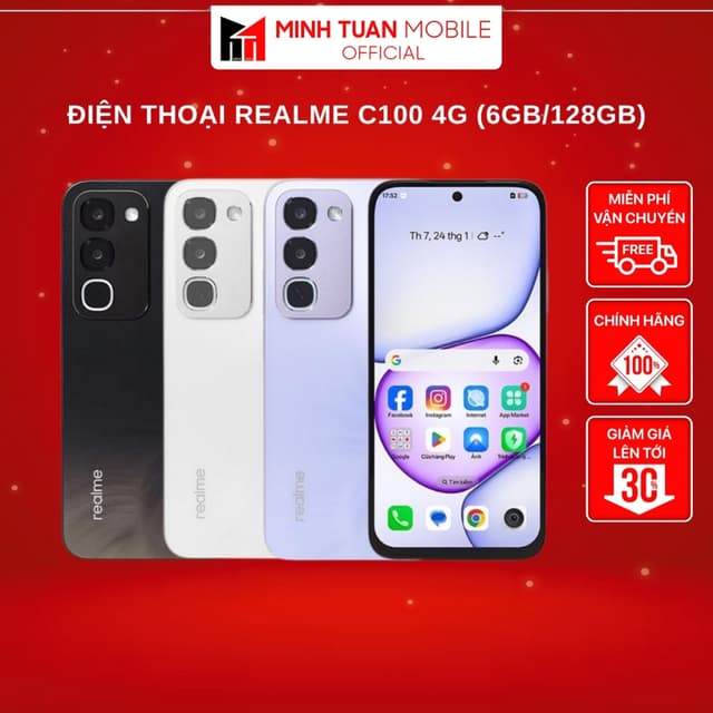 Điện Thoại realme C100 4G (6GB/128GB) - Hàng Chính Hãng - Ảnh 9