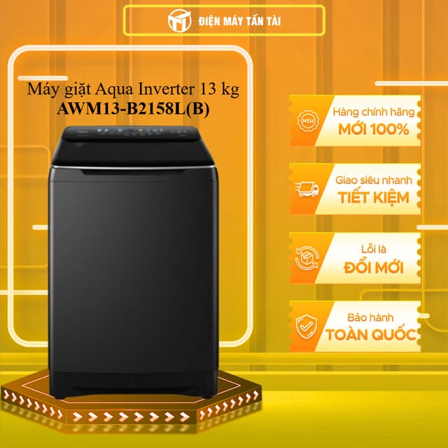 (HCM) - AWM13-B2158L(B) - Máy giặt Aqua Inverter 13 kg AWM13-B2158L(B) - Ảnh 11