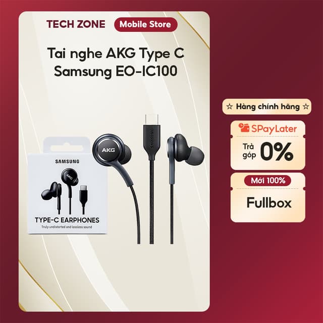 Tai nghe có dây Samsung AKG Type C EO-IC100 - New Fullbox chính hãng - Ảnh 5
