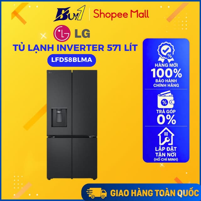 LFD58BLMA - Tủ Lạnh LG Inverter 571 Lít Multi Door LFD58BLMA - Hàng Chính Hãng - Ảnh 6