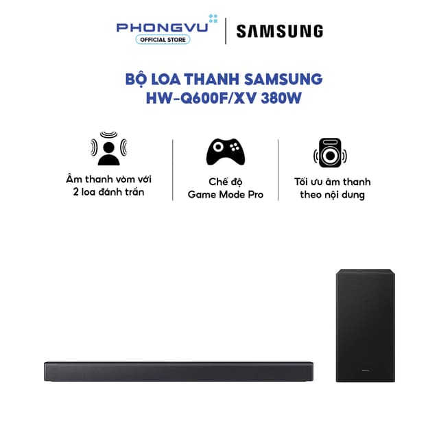 Bộ Loa Thanh Samsung HW-Q600F/XV 380W - Bảo hành 12 tháng - Ảnh 8