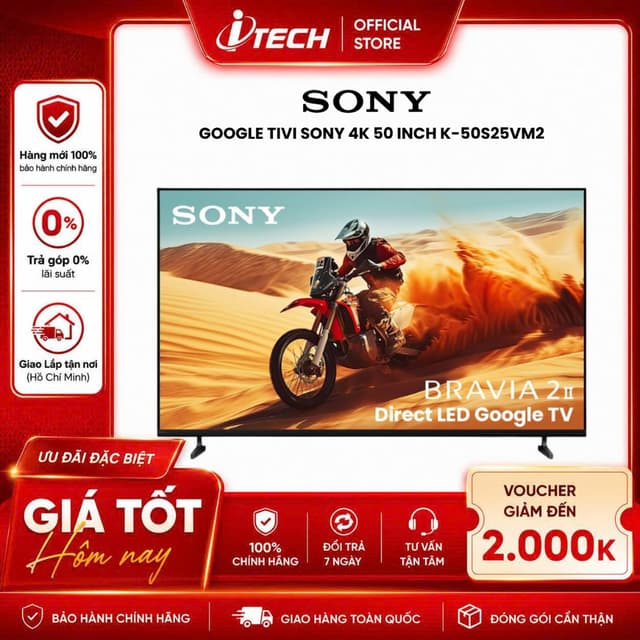 50S25VM2 - Google Tivi Sony 4K 50 inch K-50S25VM2 - Hàng chính hãng - Ảnh 12