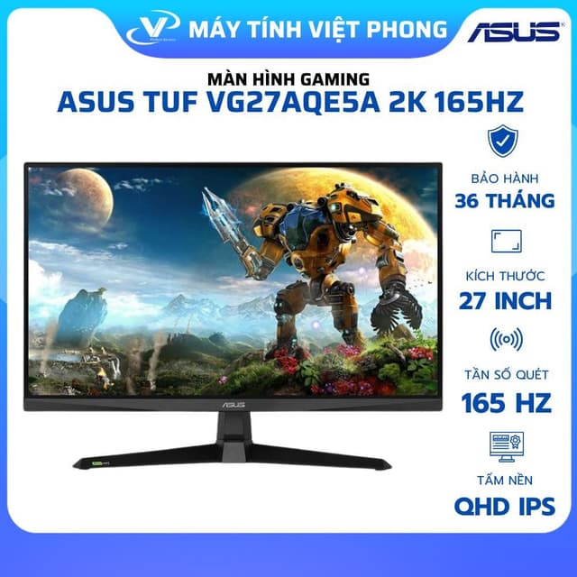 MÀN HÌNH GAMING 2K 165HZ ASUS TUF VG27AQE5A (27 INCH/QHD/ IPS//0.3MS/LOA) CHÍNH HÃNG BẢO HÀNH 3 NĂM - Ảnh 6