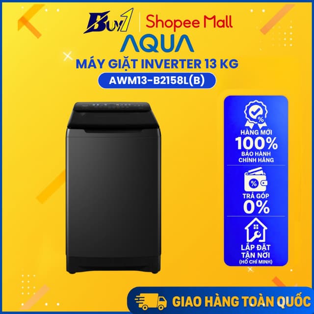 AWM13-B2158L(B) - Máy giặt Aqua Inverter 13 kg AWM13-B2158L(B) - Hàng chính hãng - Ảnh 9