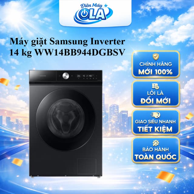 (HCM) - WW14BB944DGBSV - Máy giặt Samsung Bespoke AI Inverter 14 kg GIẶT BONG BÓNG TỰ ĐỘNG PHÂN BỔ NƯỚC GIẶT - Ảnh 9