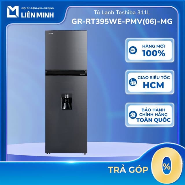 GR-RT395WE-PMV(06)-MG - Tủ lạnh Toshiba Inverter 311 lít GR-RT395WE - Lấy nước ngoài [SHIP 0Đ HCM] - Ảnh 10