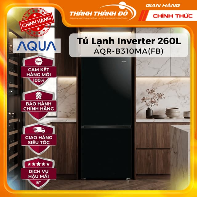 [CHÍNH HÃNG] Tủ lạnh Aqua Inverter 260 lít AQR-B310MA(FB) - Ảnh 10