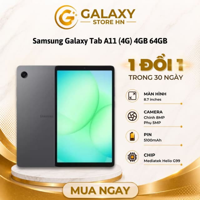 Máy tính bảng Samsung Galaxy Tab A11 (4G) 4GB 64GB Chính Hãng - Ảnh 9