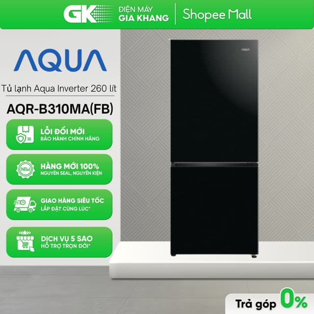 AQR-B310MA(FB) | AQR-B388MA(FB) Tủ lạnh Aqua Inverter 260 lít [Freeship HCM] - Ảnh 11