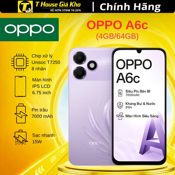 Điện Thoại Oppo A6c 4GB/64GB - Hàng Chính Hãng Nguyên Seal - Ảnh 8