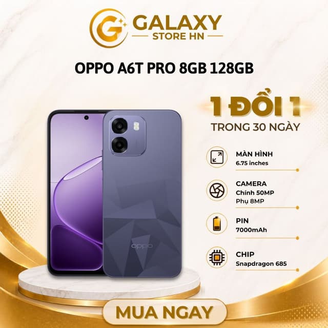 Điện Thoại OPPO A6t Pro 8GB 128GB Pin 7000mAh Sạc 45W Chính Hãng - Ảnh 2
