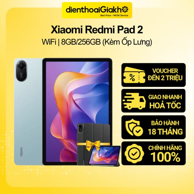 [Tặng Ốp Lưng] Máy Tính Bảng Xiaomi Redmi Pad 2 Wifi (8GB/256GB) Chính Hãng, Bảo Hành 18 Tháng - Ảnh 4
