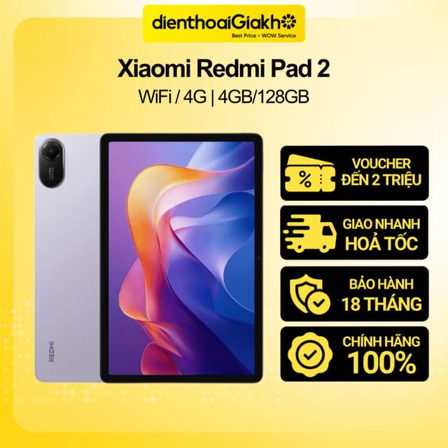 Máy Tính Bảng Xiaomi Redmi Pad 2 Wifi / 4G (4GB/128GB) Chính Hãng, Bảo Hành 18 Tháng - Ảnh 8