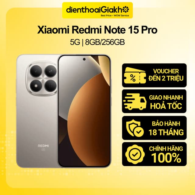 Điện Thoại XIAOMI Redmi Note 15 Pro 5G (8GB/256GB) - Chính Hãng, Bảo Hành 18 Tháng - Ảnh 11