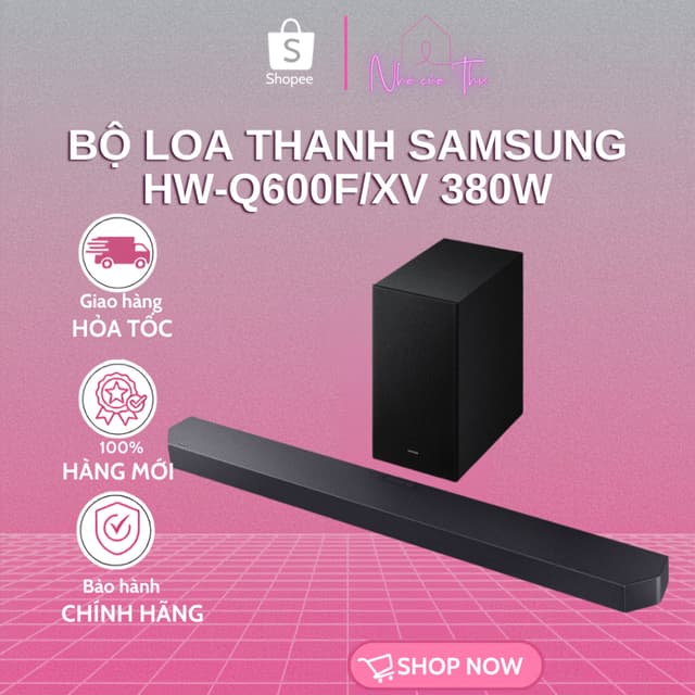 Bộ loa thanh Samsung HW-Q600F/XV 380W tích hợp loa trầm - BH chính hãng 12 tháng - Ảnh 10