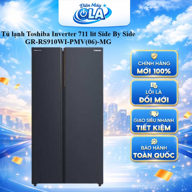 (HCM) GR-RS910WI-PMV(06)-MG - Tủ lạnh Toshiba Inverter 711 lít Side By Side GR-RS910WI-PMV(06)-MG - Ảnh 3