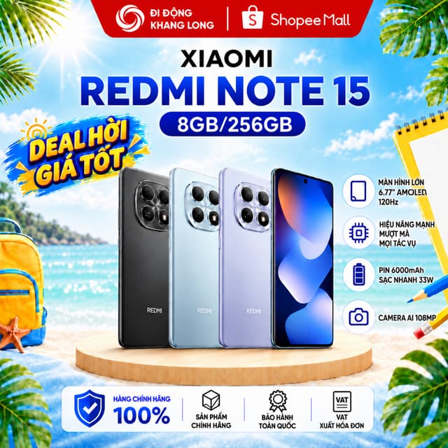 Điện thoại Xiaomi Redmi Note 15 8GB/256GB | 8GB/128GB - Hàng Chính Hãng - Ảnh 12
