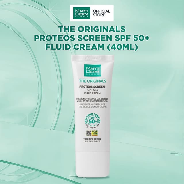Kem Chống Nắng MartiDerm The Originals Proteos Screen SPF 50+ Fluid Cream (40ml) - Ảnh 3