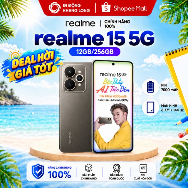 Điện thoại realme 15 5G 12GB/256GB | Pin 7000 mah - Hàng Chính Hãng. - Ảnh 9