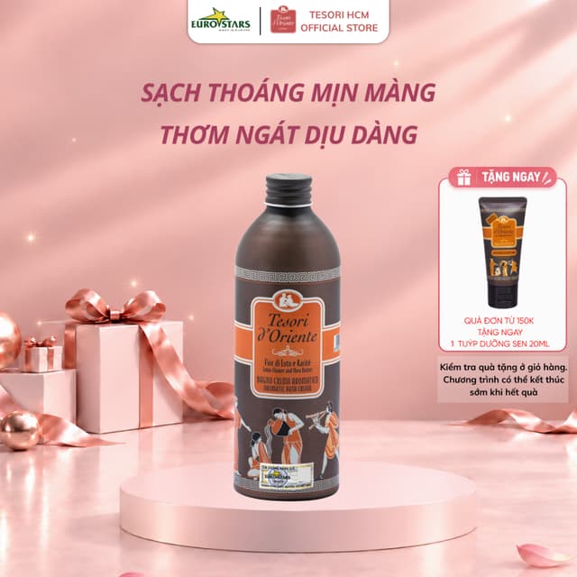 Sữa tắm nước hoa Tesori d'Oriente chính hãng 500ml kèm vòi nhập khẩu trực tiếp từ Ý - Ảnh 7