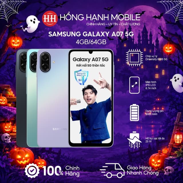 Điện Thoại Samsung Galaxy A07 5G 4GB/64GB - Hàng Chính Hãng - Ảnh 10