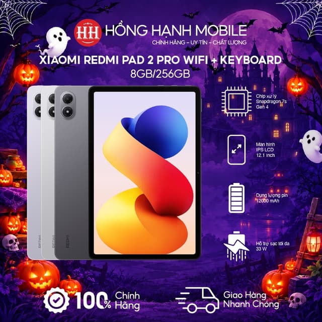 Máy Tính Bảng Xiaomi Redmi Pad 2 Pro Wifi 8GB/256GB + Kèm Keyboard - Hàng Chính Hãng - Ảnh 9