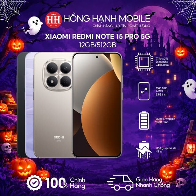 Điện Thoại Xiaomi Redmi Note 15 Pro 5G 12GB/512GB - Hàng Chính Hãng - Ảnh 6