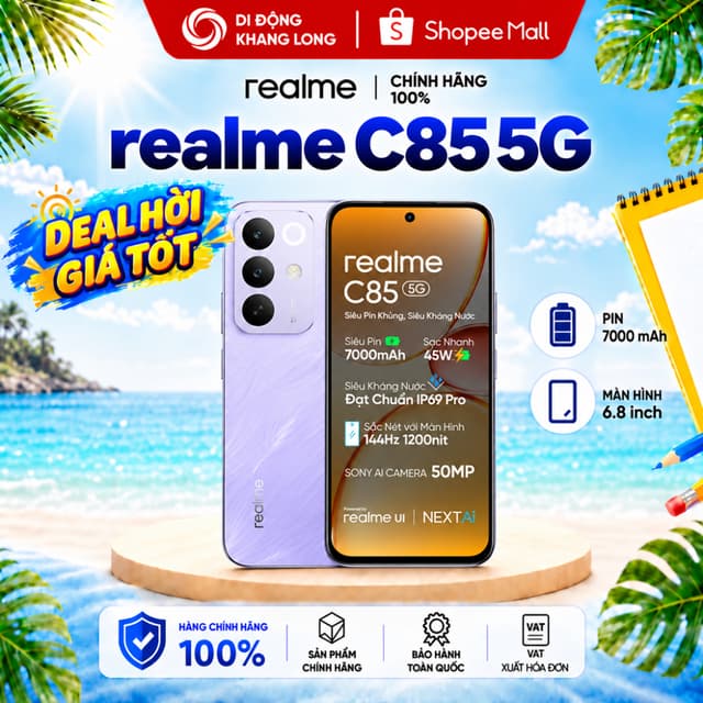 Điện thoại Realme C85 5G 8GB/128GB Pin 7000 mah - Hàng Chính Hãng. - Ảnh 7